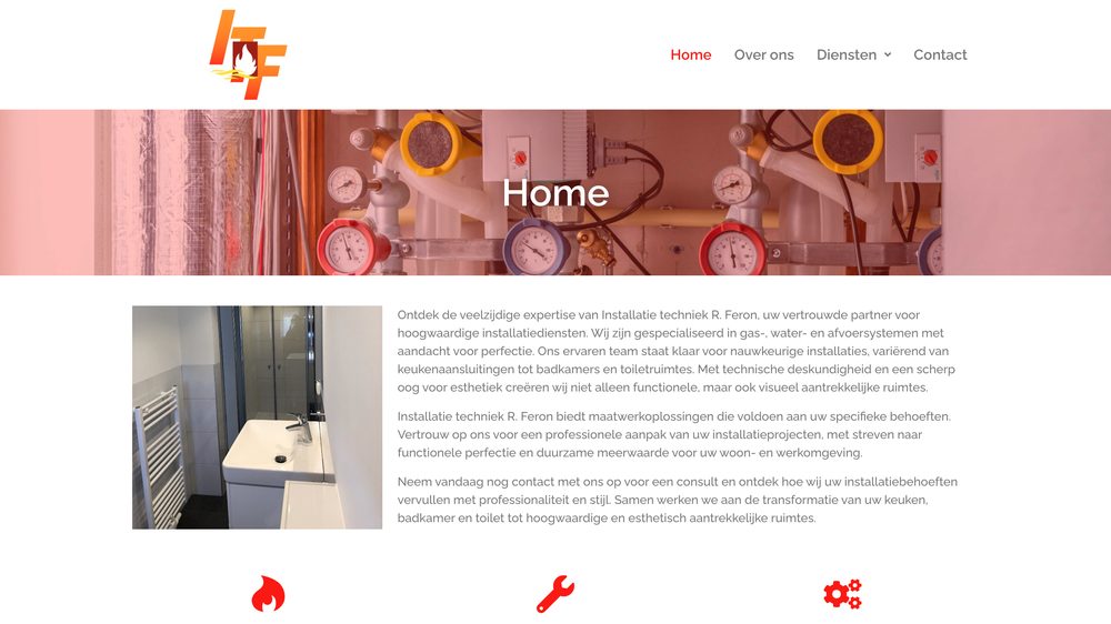 Website van Installatie Techniek Feron