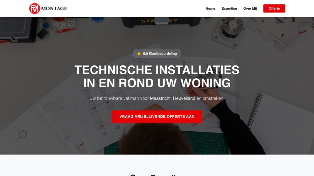 Website van RM Montage