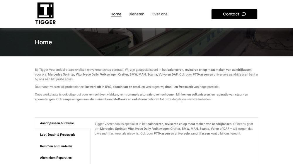 Website van Tigger Voerendaal